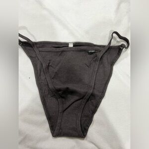 NEW NIP VS PINK victoria secret bikini panty underwear XL grey gray